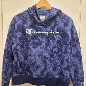 Champion Navy Tie-Dye Pullover